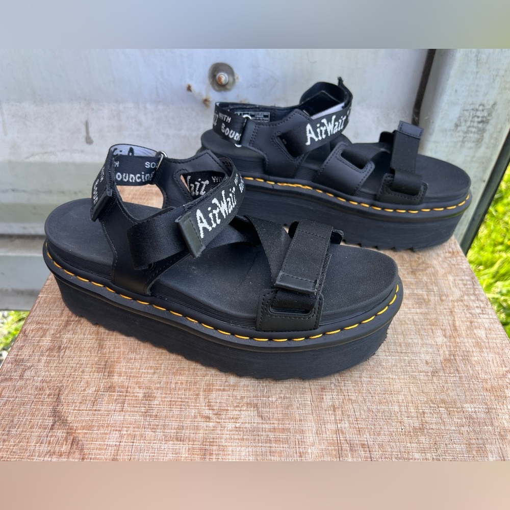 Dr. Martens Black Platform Sandals